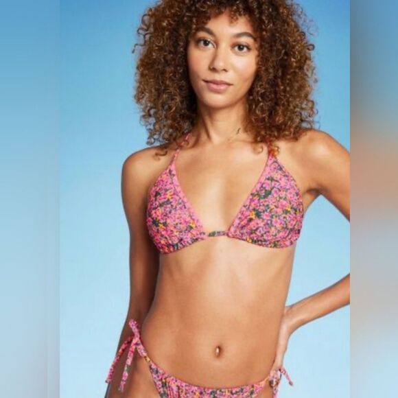 Wild Fable Pink Floral  set Bikini - Picture 2 of 8